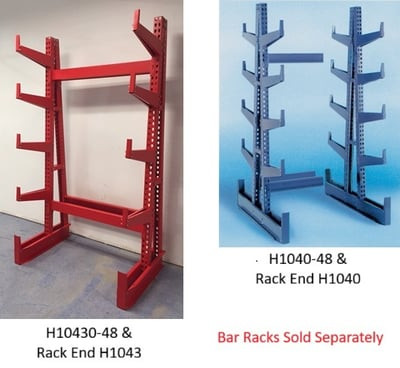 Rack Ends And Extra Arms For Heavy-Duty Bar Racks - H1050