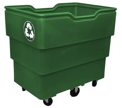 Recycle Cart - HRC38LID-FIBERTECH BLUE