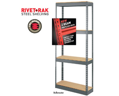 Rivet-Rak™ Steel Shelving - Bulkmaster - H84-3672-4T