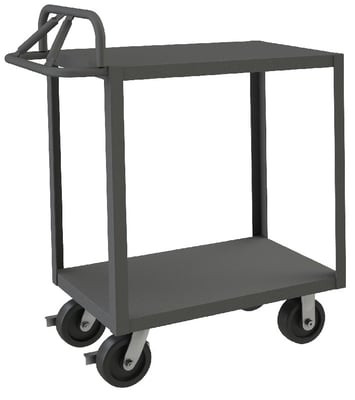 Rolling Stock Cart With Ergonomic Handle - HRSCE-1830-2-3.6K-ALD-95