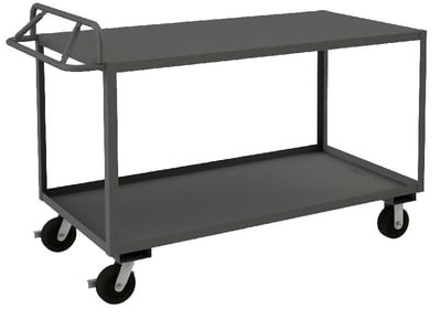 Rolling Stock Cart With Ergonomic Handle - HRSCE-1836-2-3.6K-TLD-95