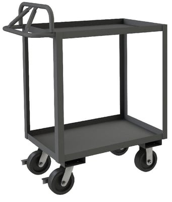 Rolling Stock Cart With Ergonomic Handle - HRSCE-2436-2-3.6K-95