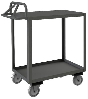 Rolling Stock Cart With Ergonomic Handle - HRSCE-3060-2-TLD-95