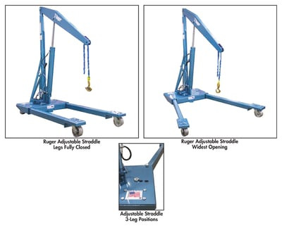 Ruger Adjustable Leg Straddle Crane - HHP-2A