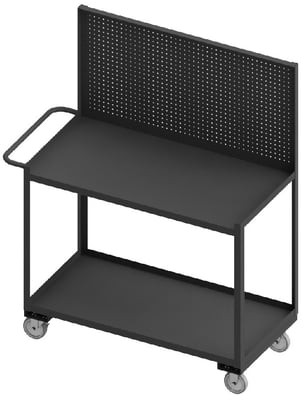 Shelf Carts/Workstations With Panels - HRSC-2448-2-PB-95