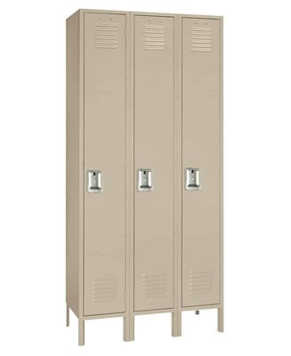 Single Tier Steel Lockers - H51123SU-PUTTY