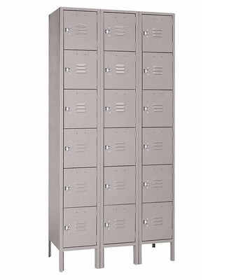 Six Tier Steel Lockers - H53423-GRAY