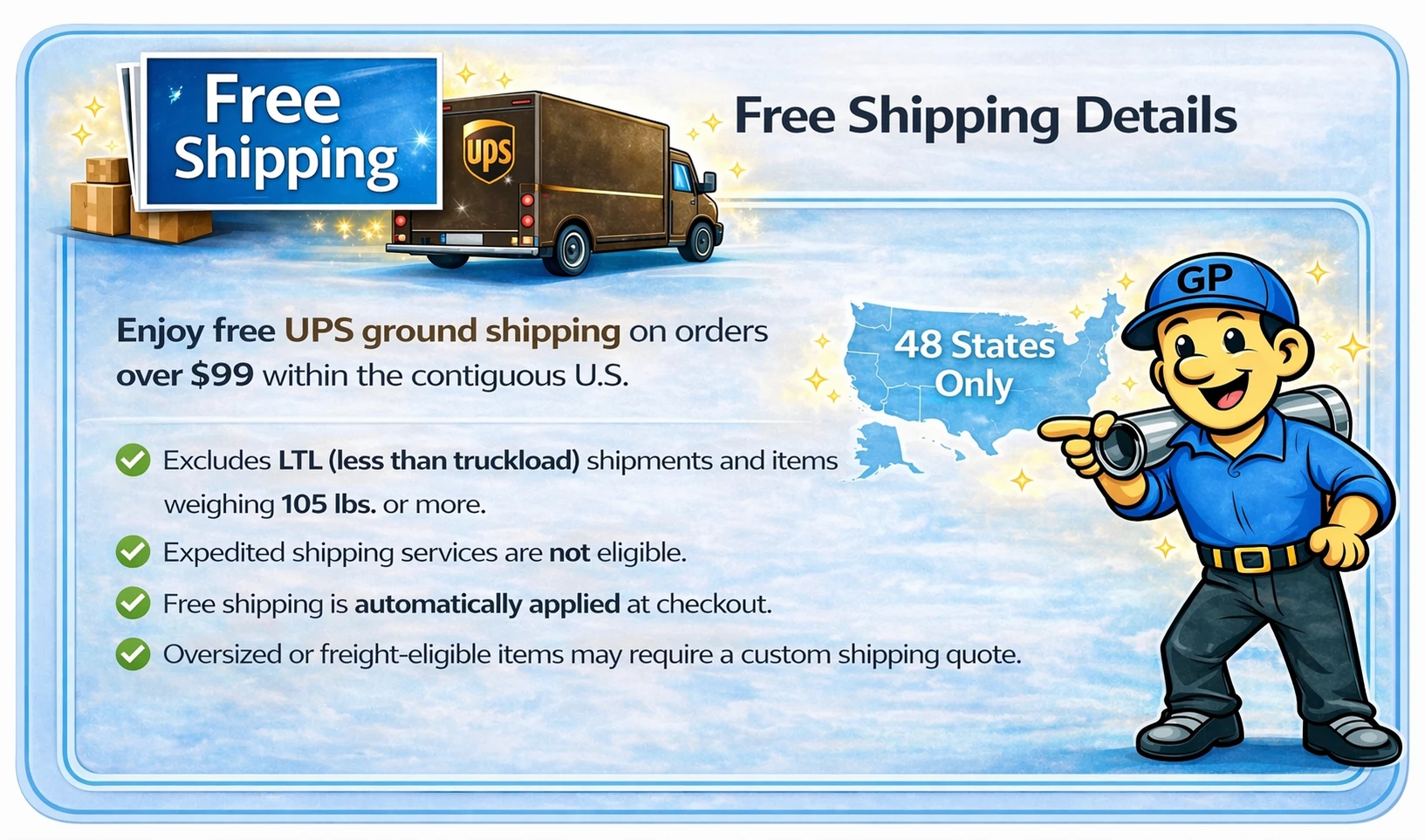 free shipping banner