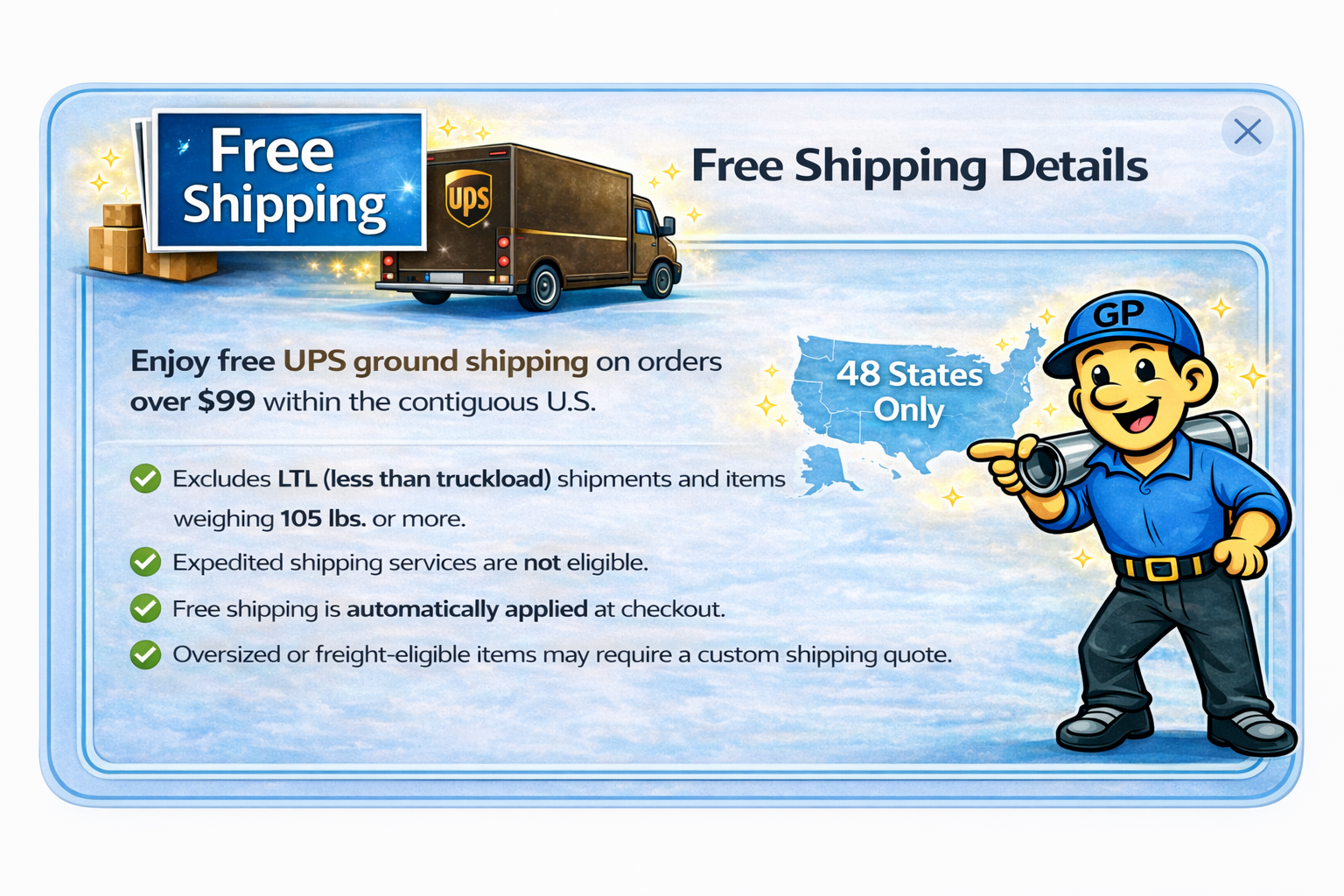 free shipping banner