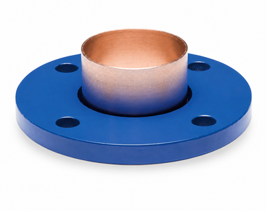 Cello two-piece CTS copper flange with blue flange ring