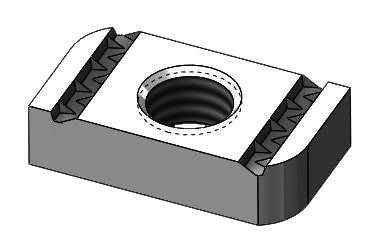 Fig. 8000 Strut Nut Without Spring - Zinc Plated
