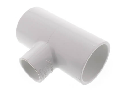 Schedule 40 PVC Reducing Tee (SOC x SOC x SOC)