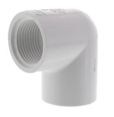 Schedule 40 PVC 90 Elbow (SOC x FIPT)