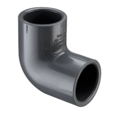 Schedule 80 PVC 90° Elbow (SOC x SOC)