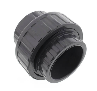 Schedule 80 PVC Union w/O-ring Seal (SOC x SOC)