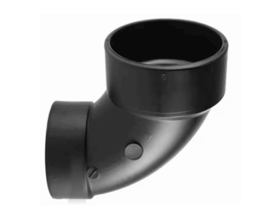ABS DWV 90 Reducing Closet Elbow (HUB x HUB)