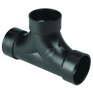 ABS DWV Two-Way Cleanout (HUB x HUB x HUB)