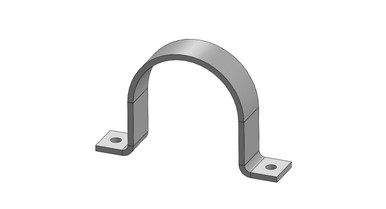 Fig. 180 Short Clip - Plain Steel Finish