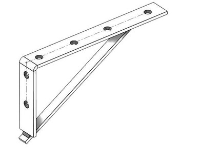 Fig. 9104BB Heavy Duty Bracket - 10-1/2"