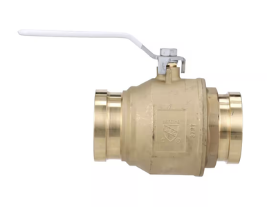 LFFBV-Press-M2 2-Piece Full Port Lead Free Brass Ball Valves with Integral Press Fitting End Connection