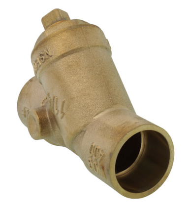 Lead Free* Brass Wye-Pattern Strainers with Tapped Retainer Cap (Solder)
