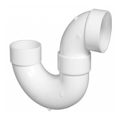 PVC DWV P-Trap Low Profile (HUB x HUB)