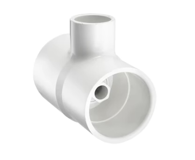 Schedule 40 PVC Venturien Tee (SOC x SOC (SPIG) x SOC(SPIG))