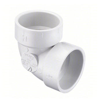 PVC DWV 90 Elbow Short Turn 2" (H x S)