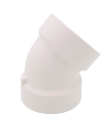 PVC DWV 45 Elbow Short Turn 1-1/2" (H x H)