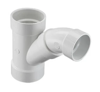 PVC DWV Combination Wye and 1/8 Bend (Two Piece) (All HUB)