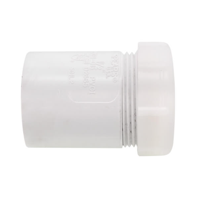 PVC DWV Adapter Tail Piece w/ Plastic Nut (S x SLIP)