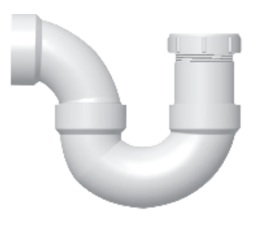 PVC DWV P-Trap 1-1/2" (H x SLIP)