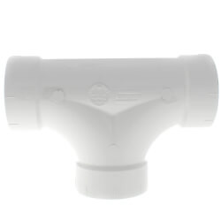 PVC DWV 2-Way Cleanout (HUB x HUB x HUB)