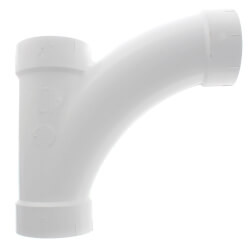 PVC DWV Combination Wye 1/8 Bend 45 (One Piece) (HUB x HUB x HUB)