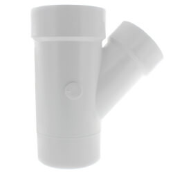 PVC DWV Reducing Street Wye (SPG x HUB x HUB)