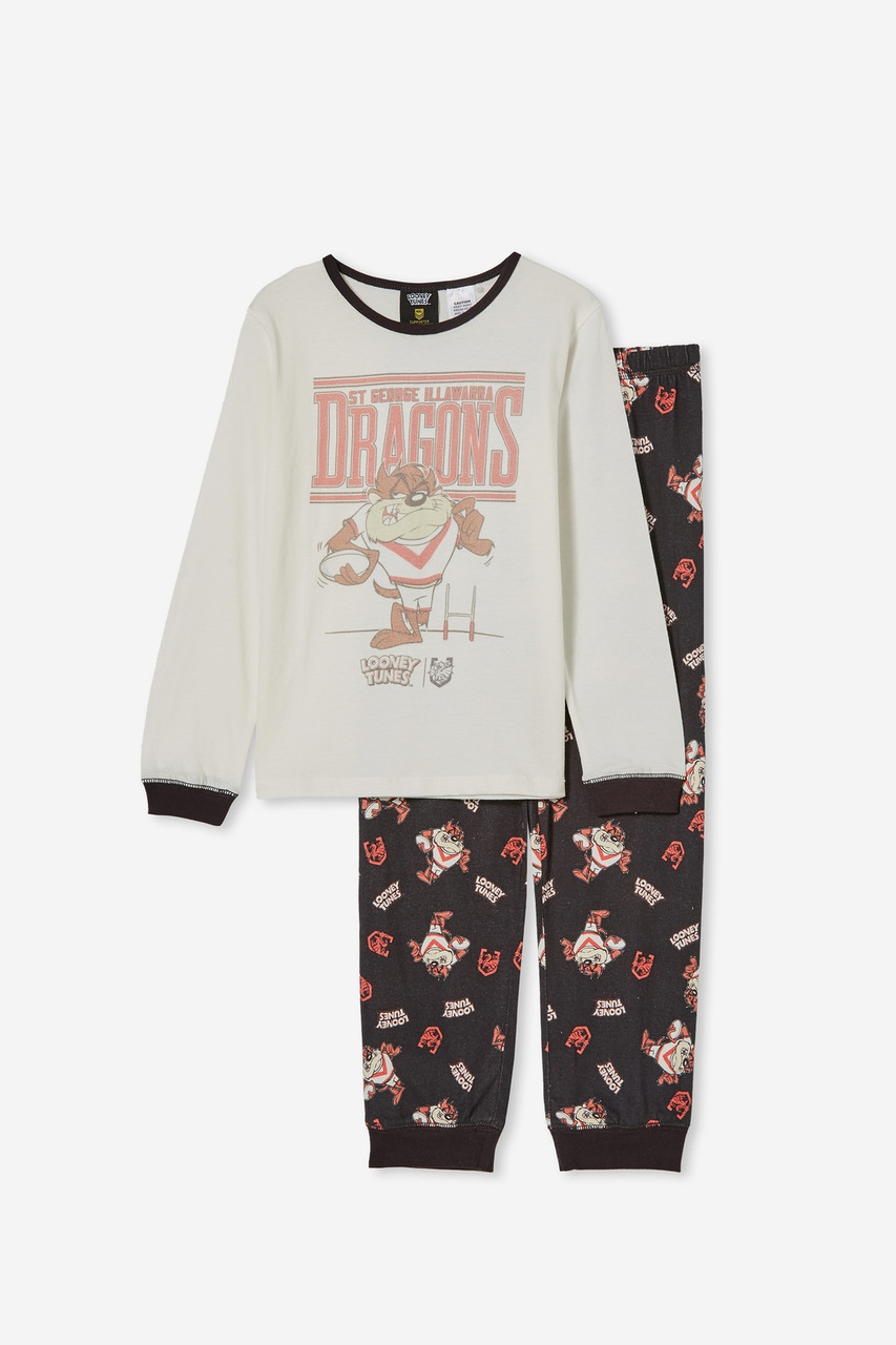 Official NRL Merchandise: St George Illawarra Dragons NRL Kids Looney Tunes Team Pj's