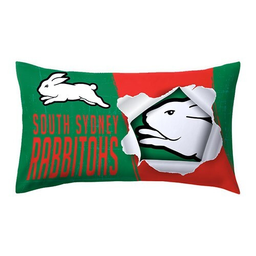 Official NRL Merchandise South Sydney Rabbitohs NRL Single Pillow Case