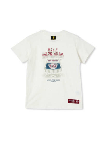 Manly Sea Warringah Eagles NRL Kids Retro T-Shirt