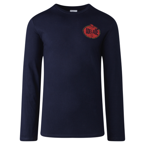 Adelaide Crows AFL Mens Supporter Long Sleeve Tee