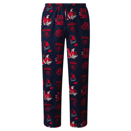 Melbourne Football Club AFL Mens Flannel Pants