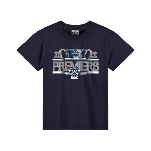 Geelong Cats 2022 AFL Toddlers Premiers P2 Tee