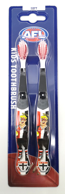 St Kilda Saints AFL Mascot Kids Toothbrush - 2 Pack St Kilda Saints AFL Mascot Kids Toothbrush - 2 Pack