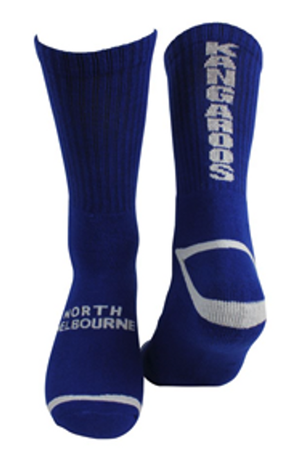 North Melbourne Kangaroos 1 Pack Crew Socks