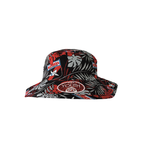 Essendon Bombers AFL Youth Tropical Bucket Hat Reversible