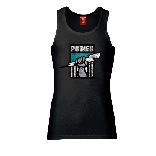 Port Adelaide Mens Retro Singlet