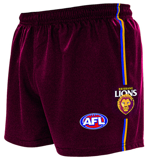 Brisbane Lions AFL Replica Football Shorts - Adults