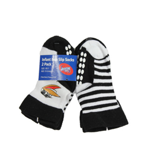 Collingwood Magpies Infant Non Slip Socks - 2 Pack Collingwood Magpies Infant Non Slip Socks - 2 Pack