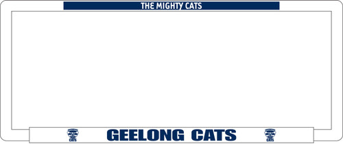 Geelong Cats Single Number Plate Frame