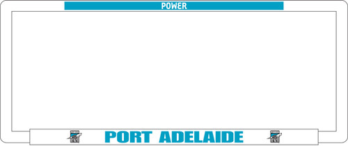 Port Adelaide Power Single Number Plate Frame