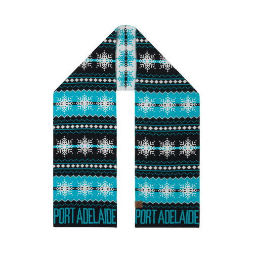 Port Adelaide Power Snowflake Scarf - Premium Merino Wool